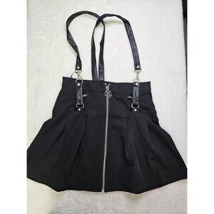 Killstar Girls Mini Skirt With Leather Straps Witchy Goth Style Cos Play